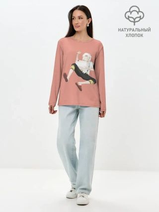 Лонгслив женский. Хлопок / Juuzou Suzuya рисует