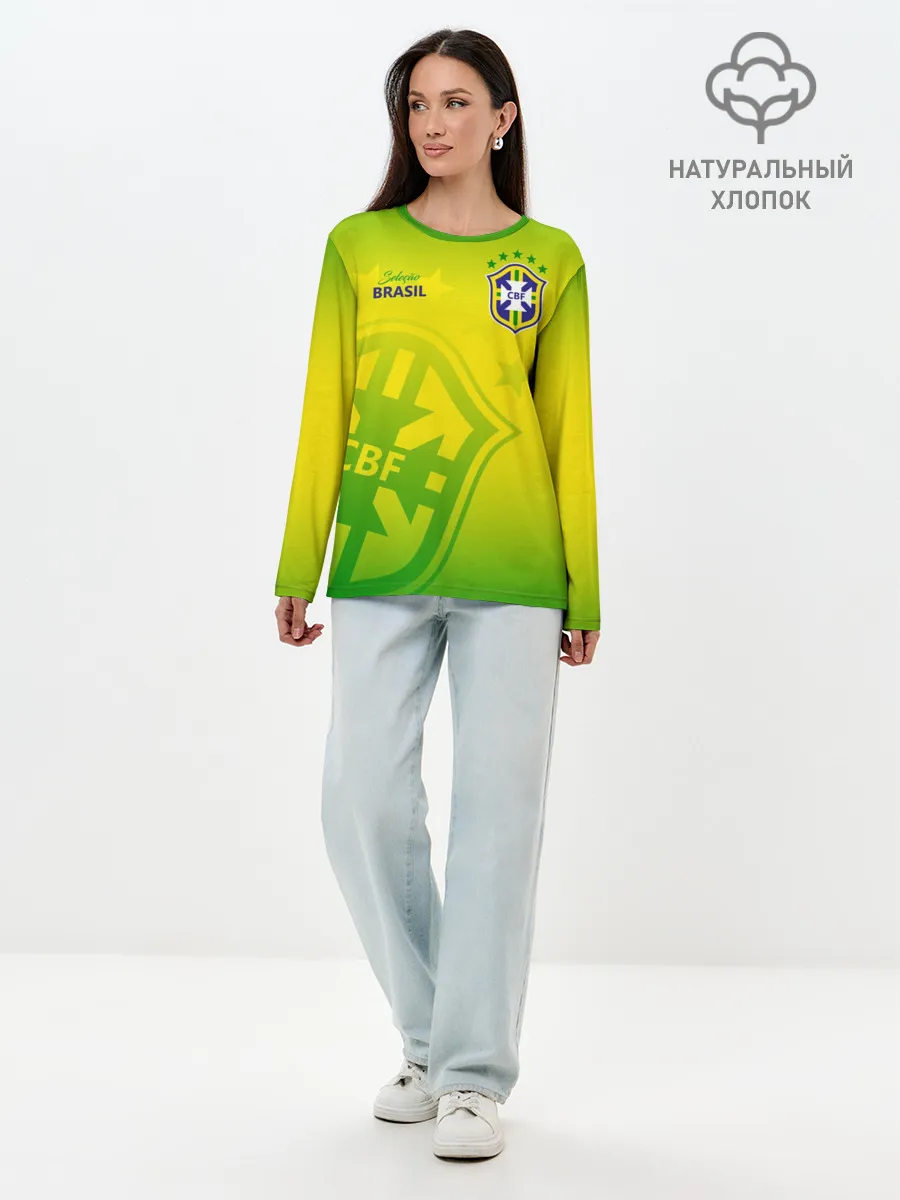 Лонгслив женский. Хлопок / Бразилия