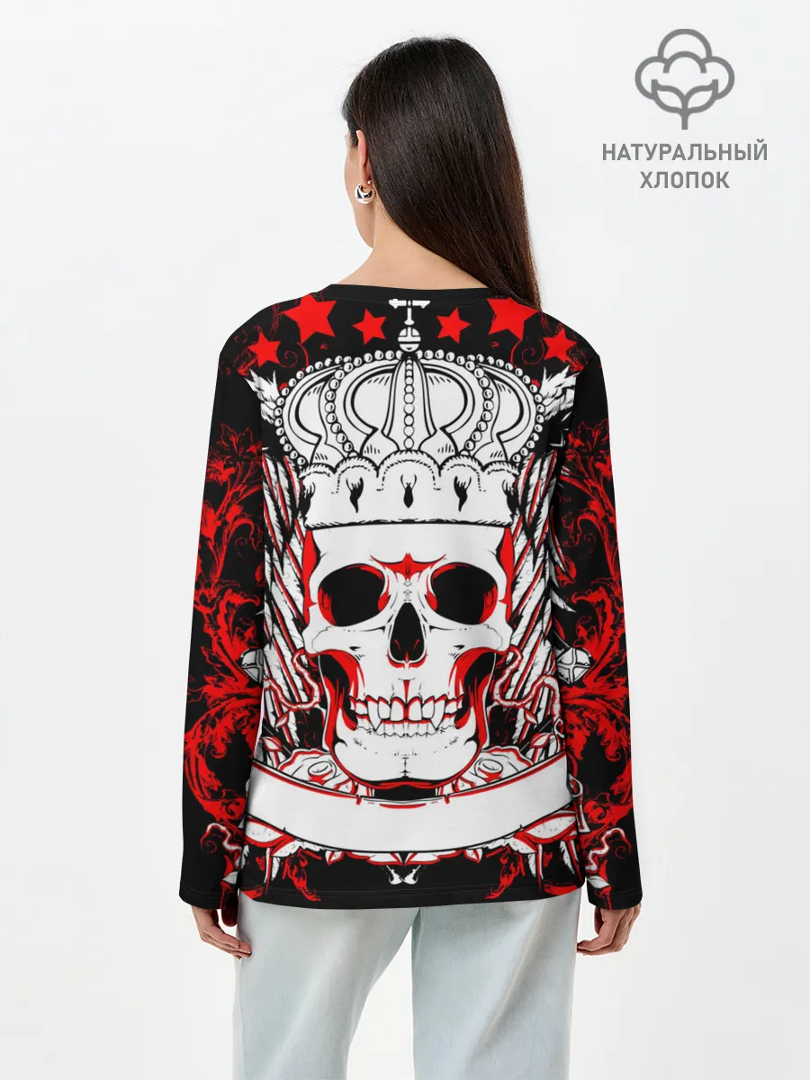 Лонгслив женский. Хлопок / AC/DC