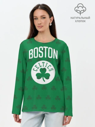 Лонгслив женский. Хлопок / Boston Celtics