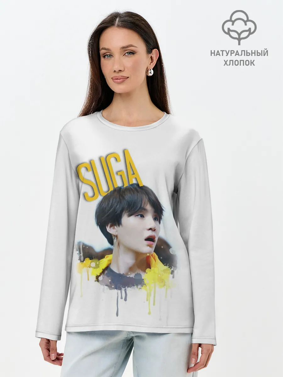 Лонгслив женский. Хлопок / BTS