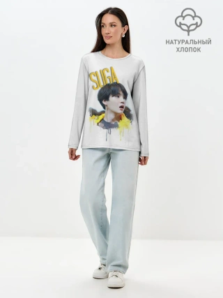 Лонгслив женский. Хлопок / BTS