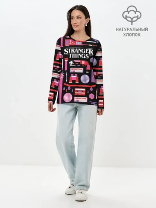 Лонгслив женский. Хлопок / STRANGER THINGS STARTER PACK