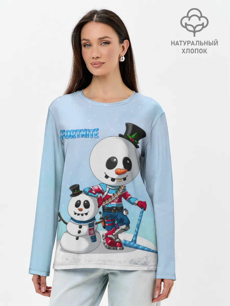 Лонгслив женский. Хлопок / FORTNITE
