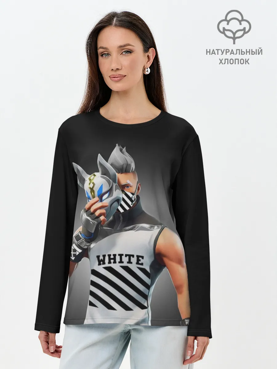 Лонгслив женский. Хлопок / FORTNITE