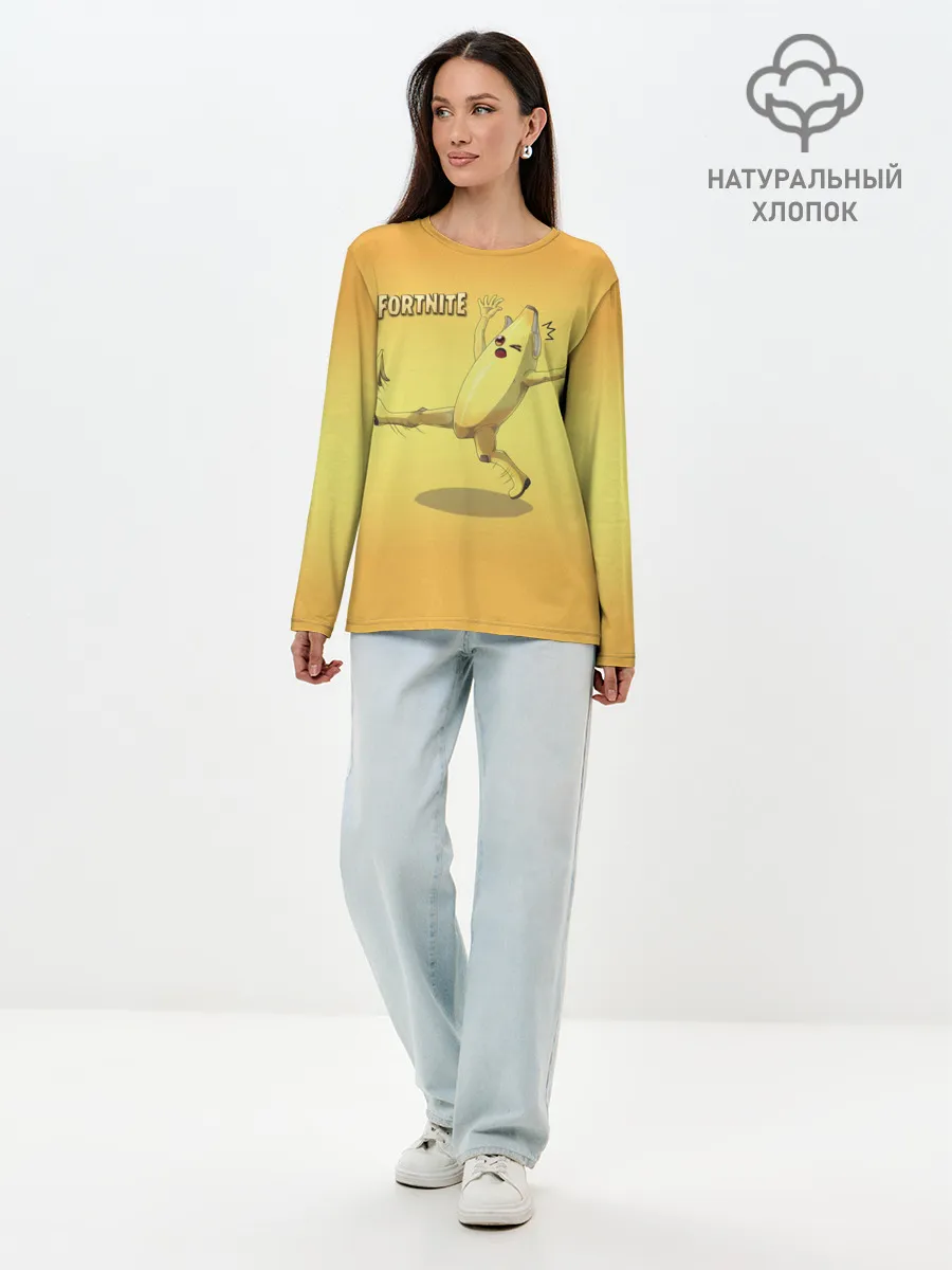 Лонгслив женский. Хлопок / FORTNITE