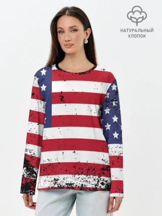 Лонгслив женский. Хлопок / США