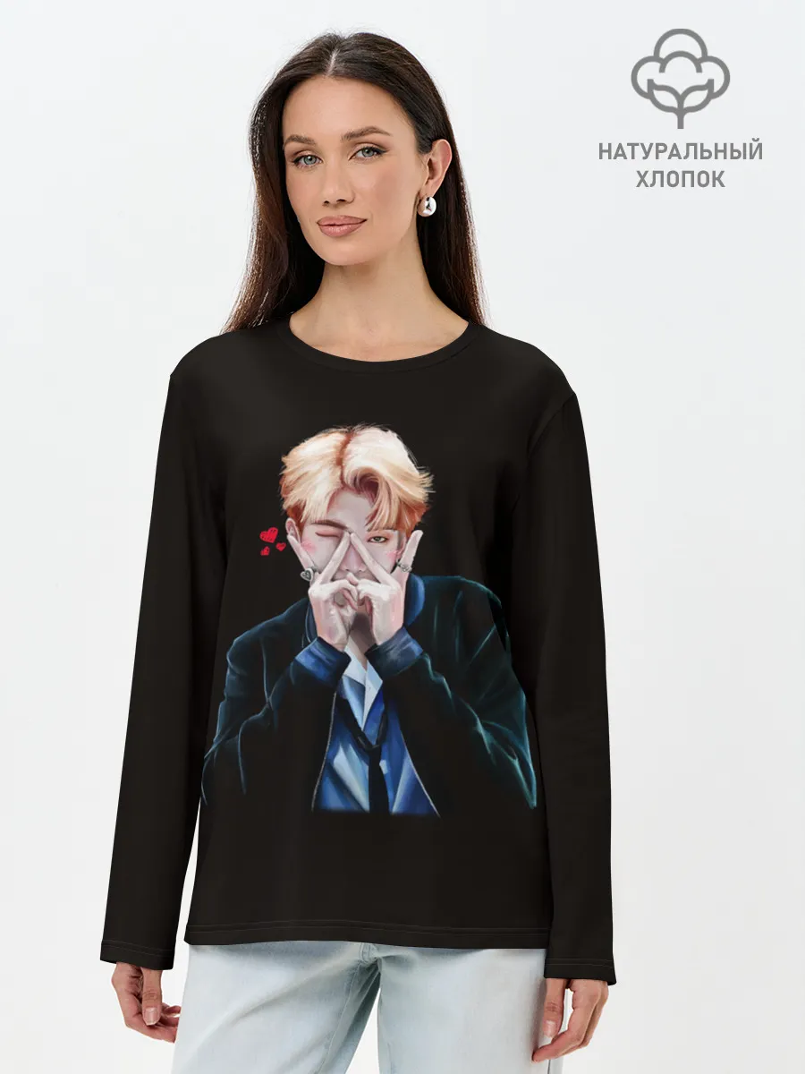 Лонгслив женский. Хлопок / BTS