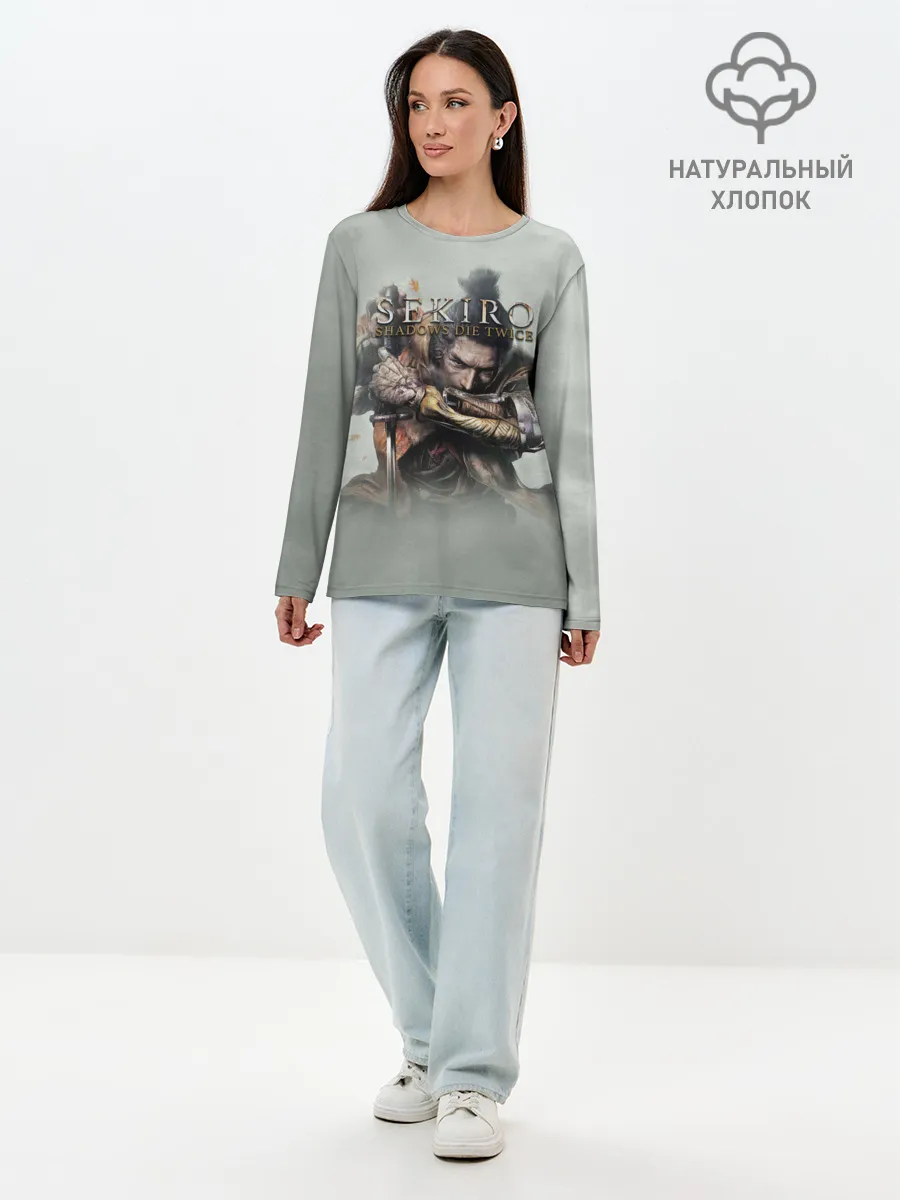 Лонгслив женский. Хлопок / Sekiro: Shadows Die Twice