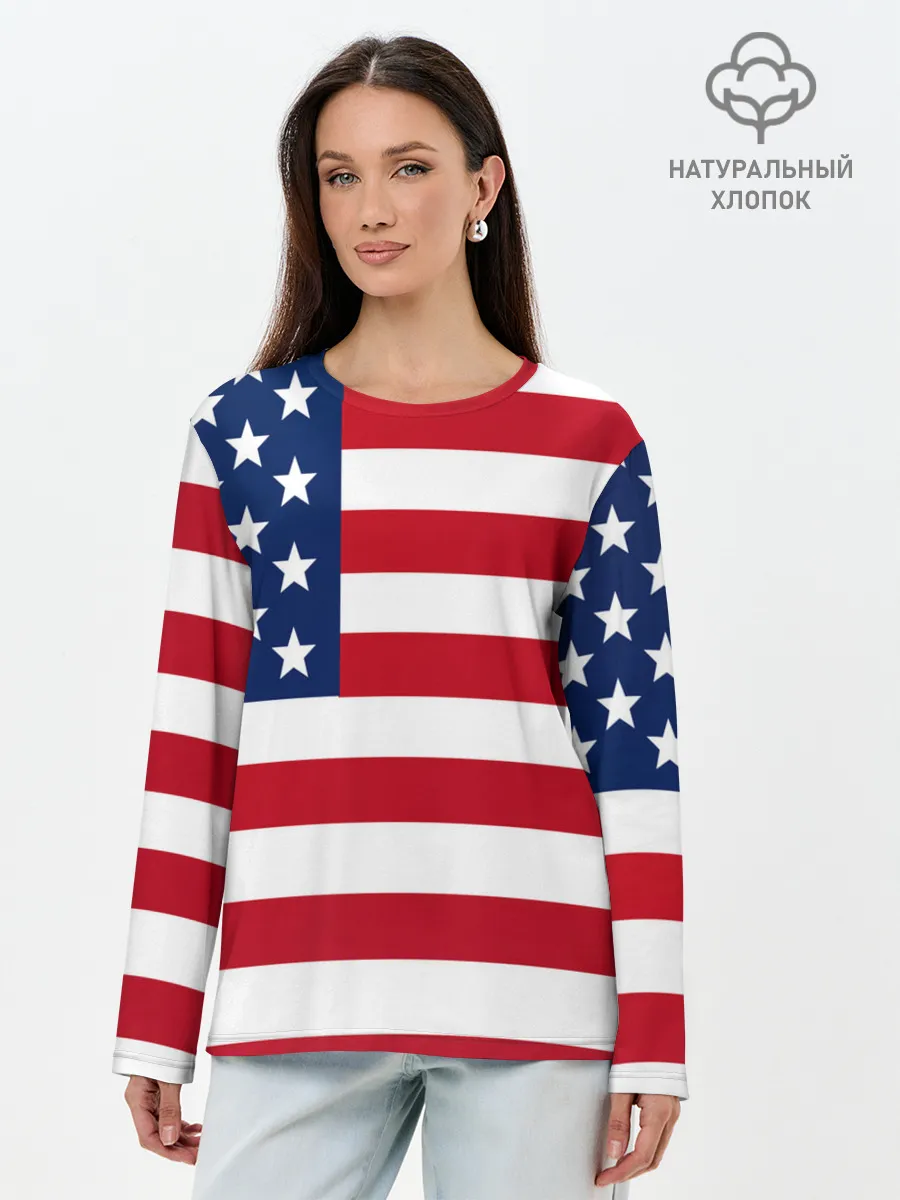 Лонгслив женский. Хлопок / USA