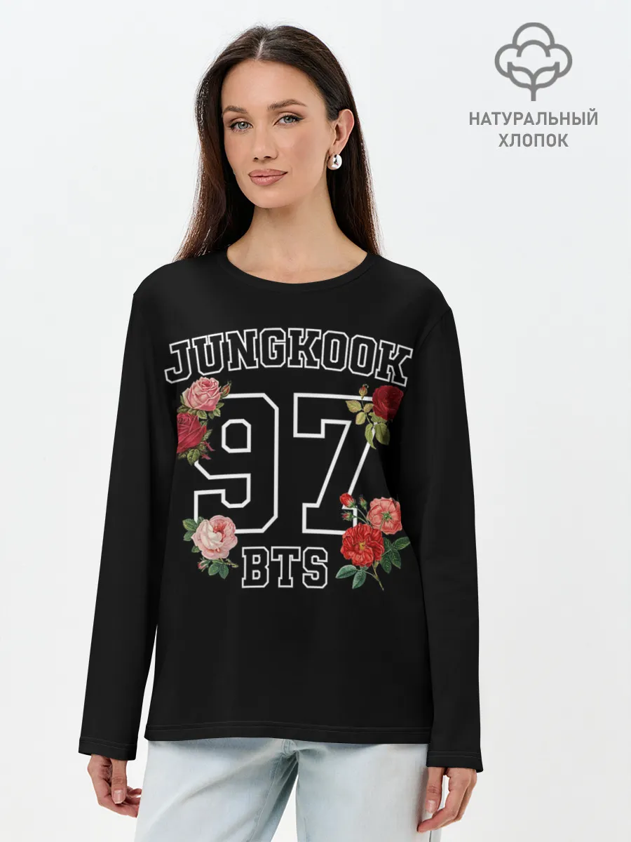 Лонгслив женский. Хлопок / JUNGKOOK 97 BTS
