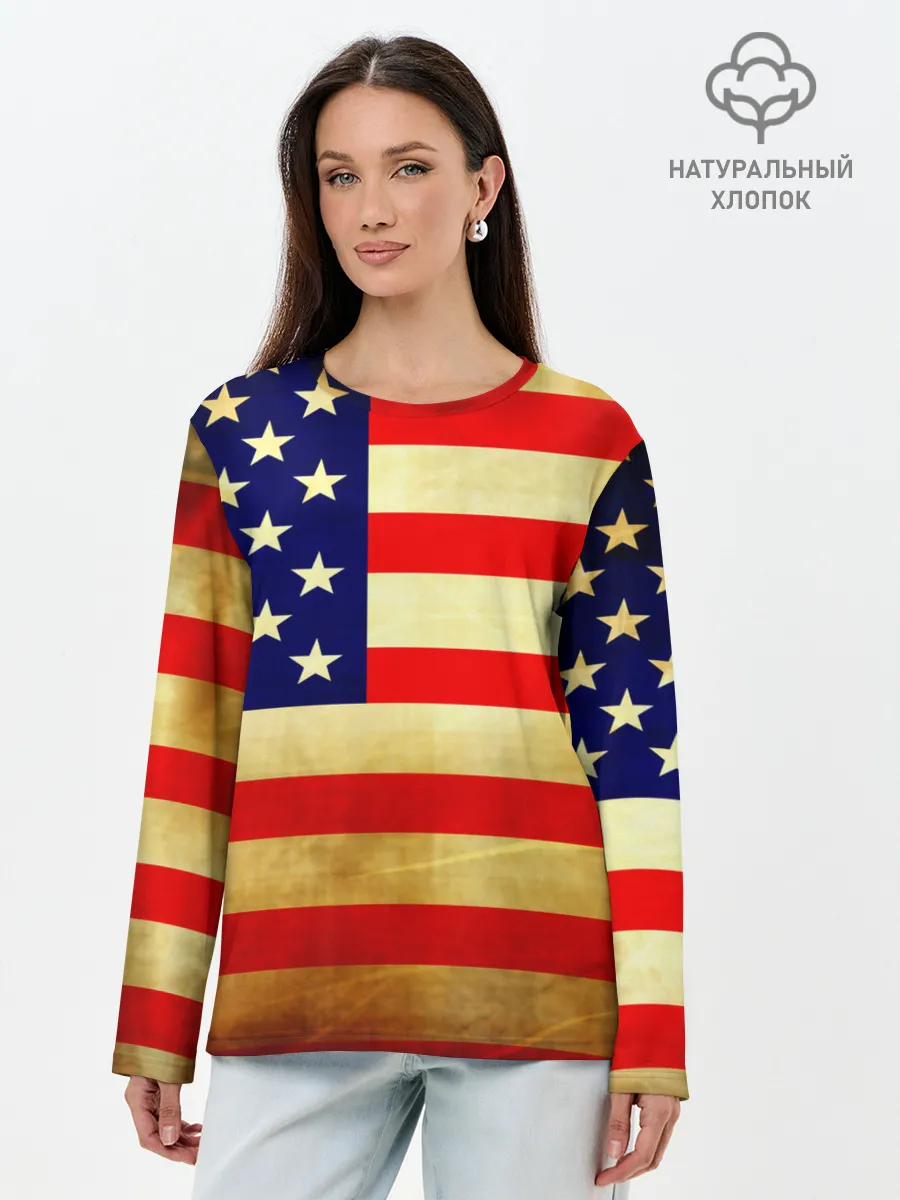 Лонгслив женский. Хлопок / USA