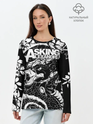 Лонгслив женский. Хлопок / Asking Alexandria