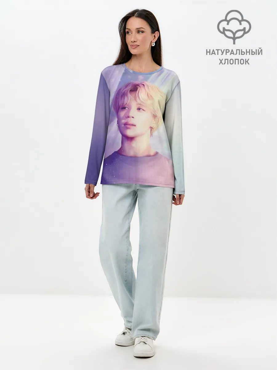 Лонгслив женский. Хлопок / BTS