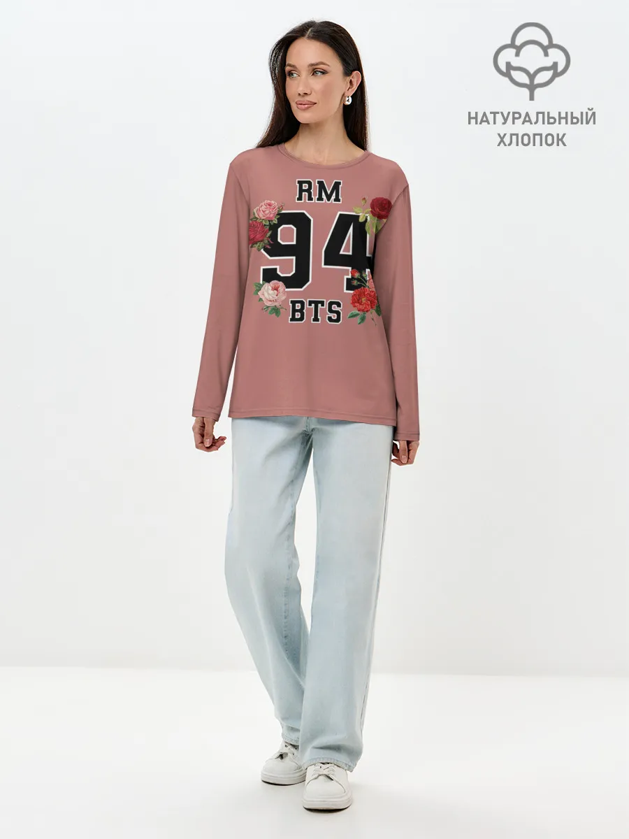 Лонгслив женский. Хлопок / RM BTS