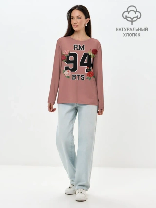 Лонгслив женский. Хлопок / RM BTS