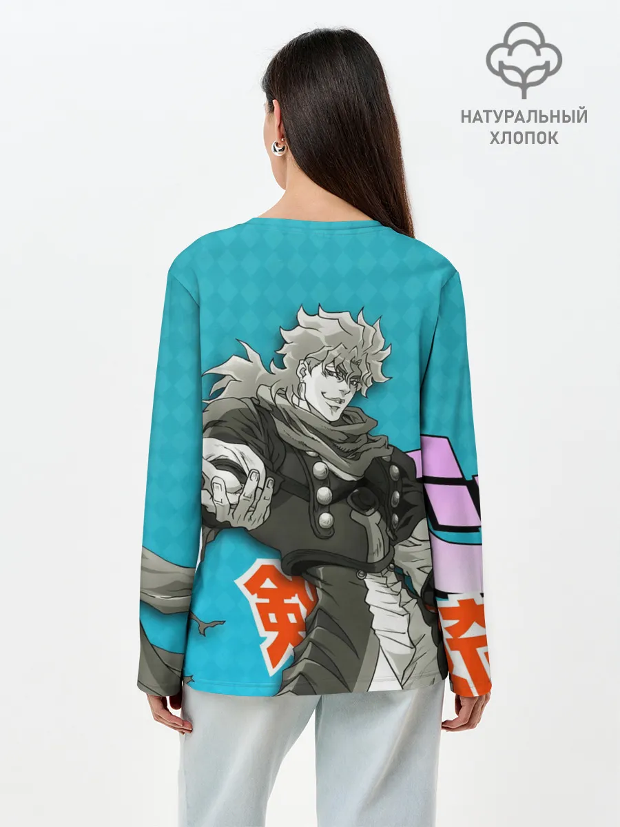 Лонгслив женский. Хлопок / Приключения ДжоДжо