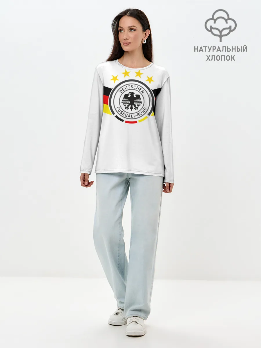 Лонгслив женский. Хлопок / Сборная Германии