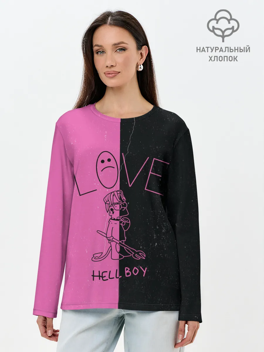 Лонгслив женский. Хлопок / Lil Peep