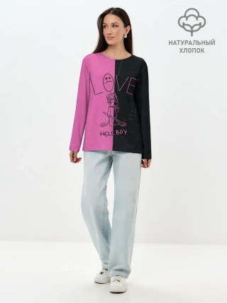 Лонгслив женский. Хлопок / Lil Peep