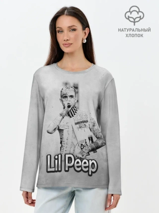 Лонгслив женский. Хлопок / Lil Peep