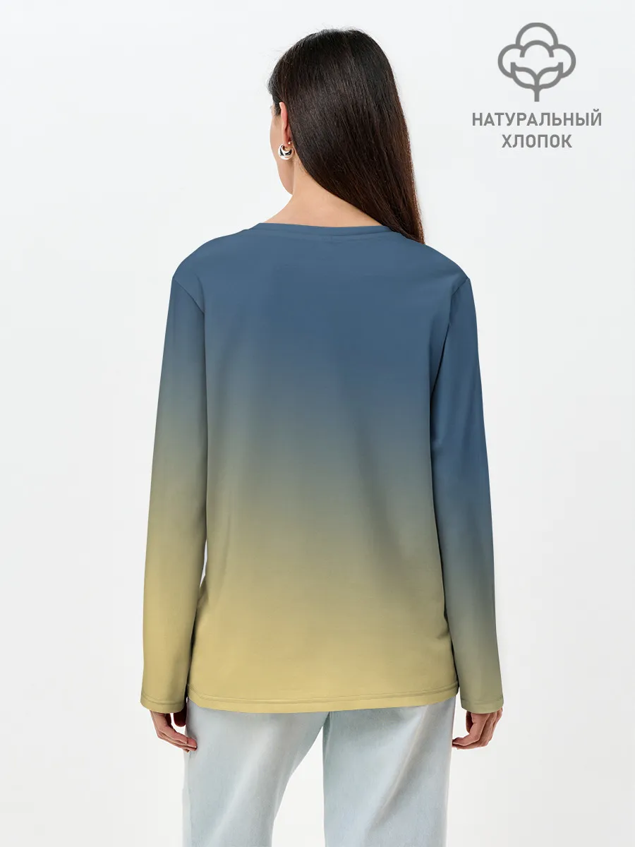 Лонгслив женский. Хлопок / Дороро