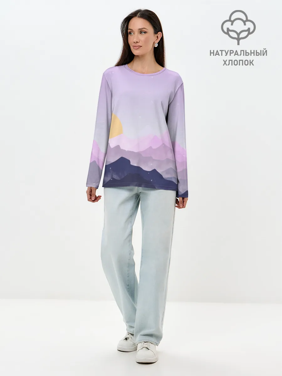 Лонгслив женский. Хлопок / Firewatch