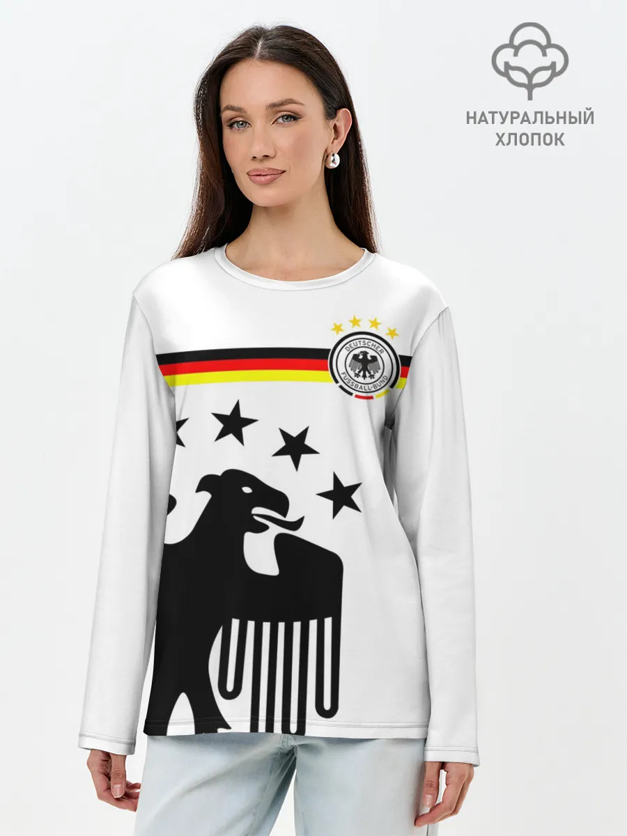 Лонгслив женский. Хлопок / Сборная Германии
