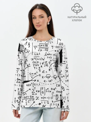 Лонгслив женский. Хлопок / Формулы