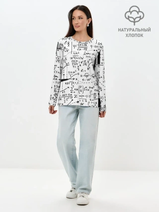 Лонгслив женский. Хлопок / Формулы