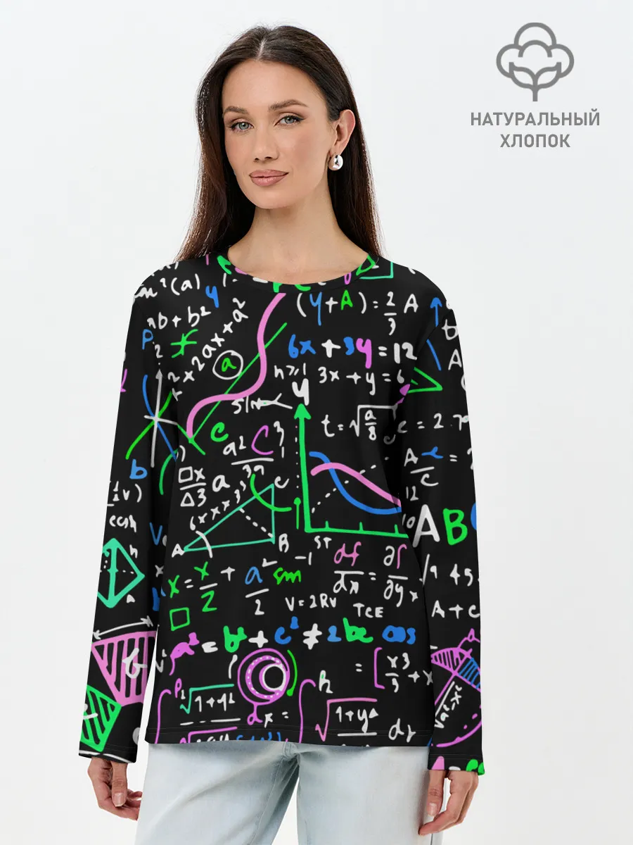 Лонгслив женский. Хлопок / Формулы