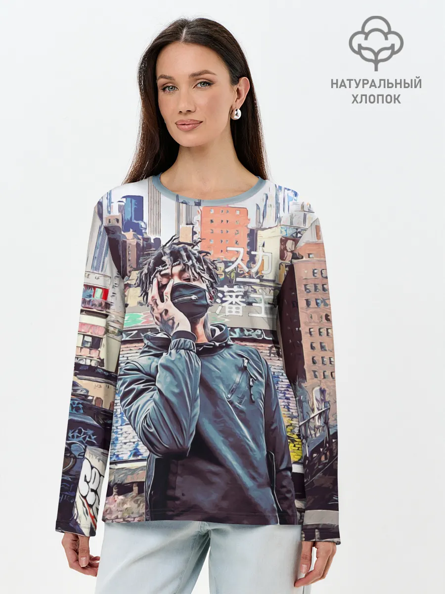 Лонгслив женский. Хлопок / SCARLXRD