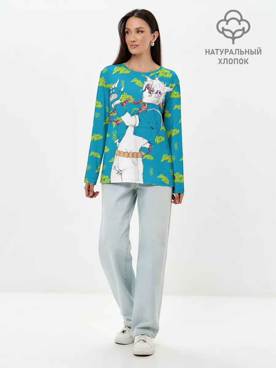 Лонгслив женский. Хлопок / JoJo Bizarre Adventure