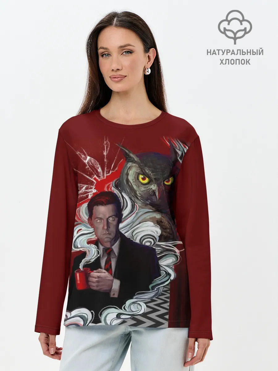 Лонгслив женский. Хлопок / Twin Peaks
