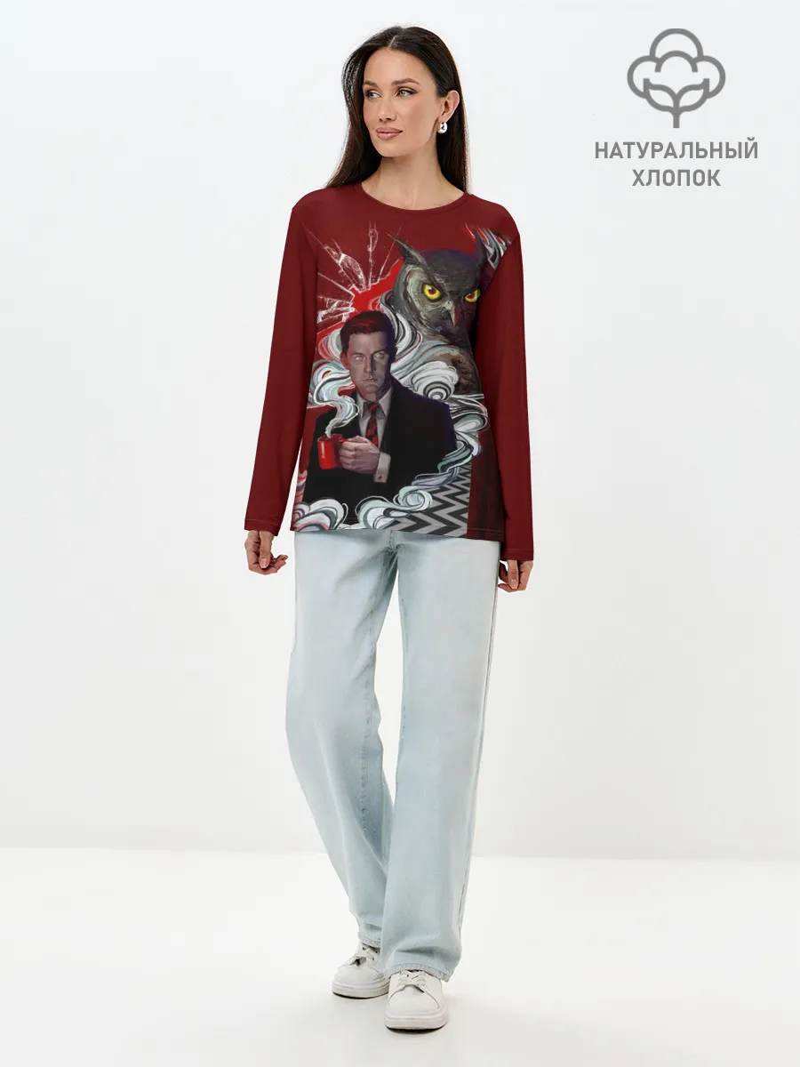 Лонгслив женский. Хлопок / Twin Peaks
