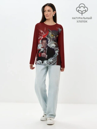 Лонгслив женский. Хлопок / Twin Peaks