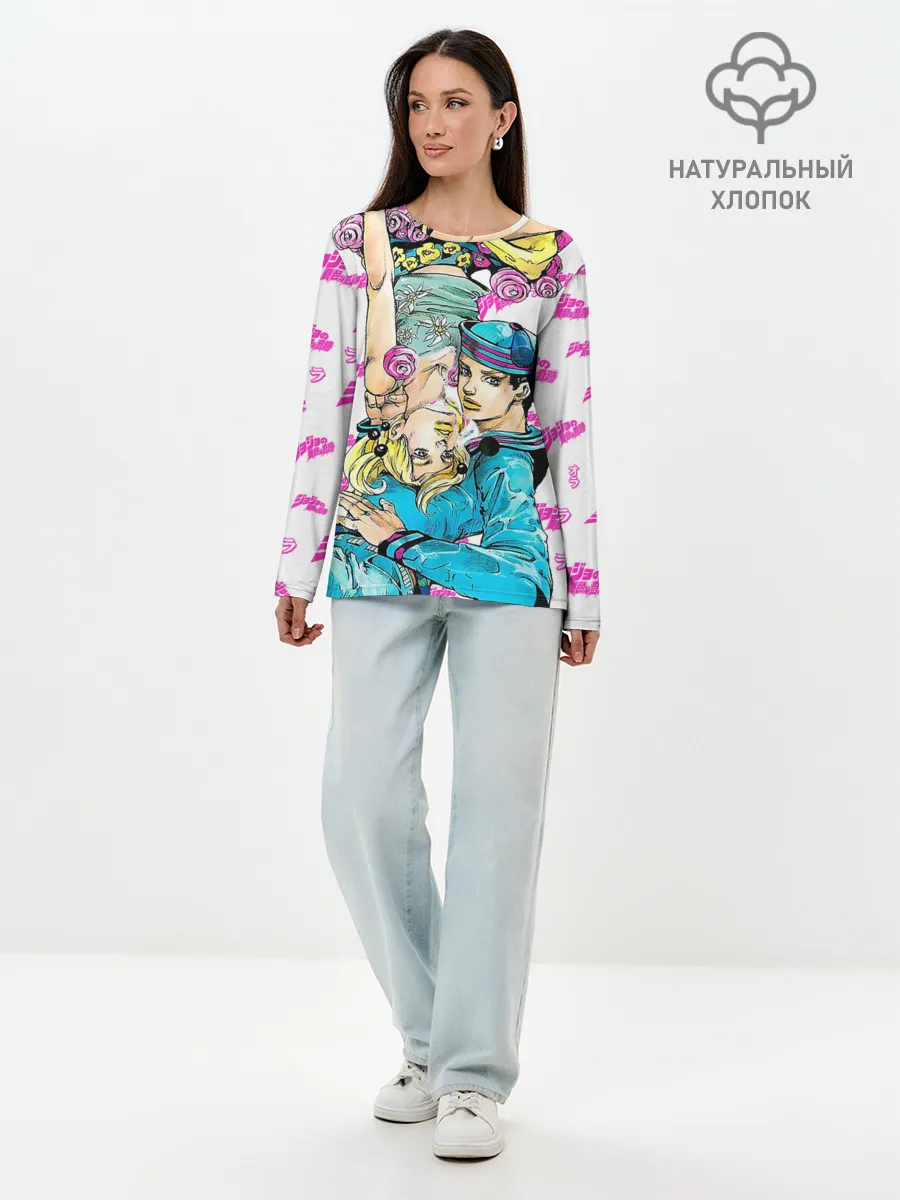 Лонгслив женский. Хлопок / JoJo Bizarre Adventure