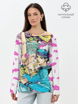 Лонгслив женский. Хлопок / JoJo Bizarre Adventure