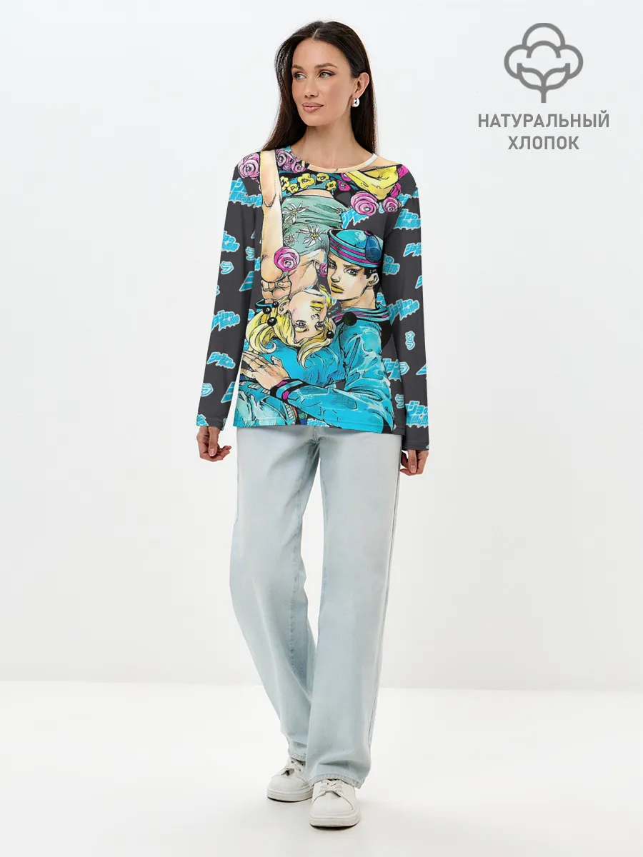 Лонгслив женский. Хлопок / JoJo Bizarre Adventure