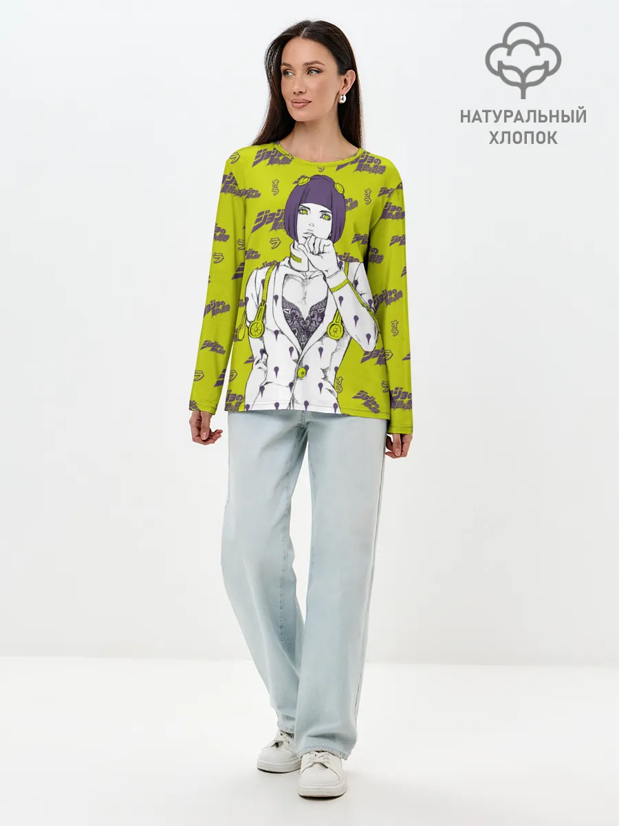 Лонгслив женский. Хлопок / JoJo Bizarre Adventure