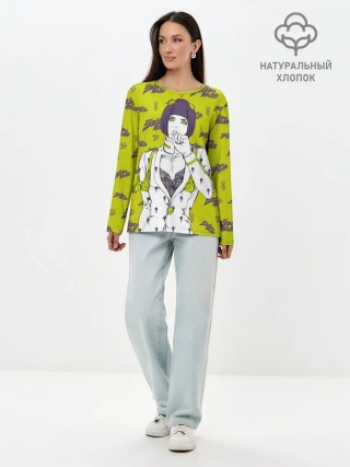 Лонгслив женский. Хлопок / JoJo Bizarre Adventure