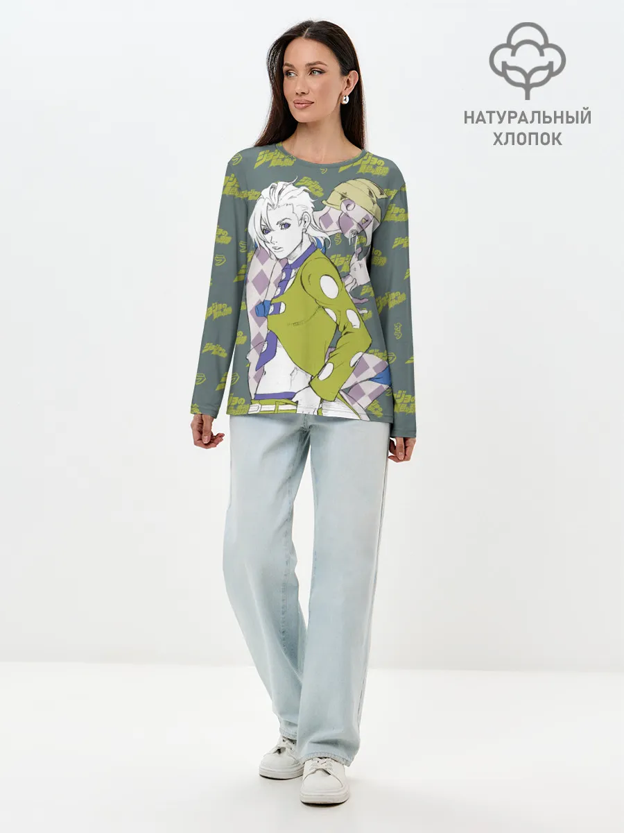 Лонгслив женский. Хлопок / JoJo Bizarre Adventure