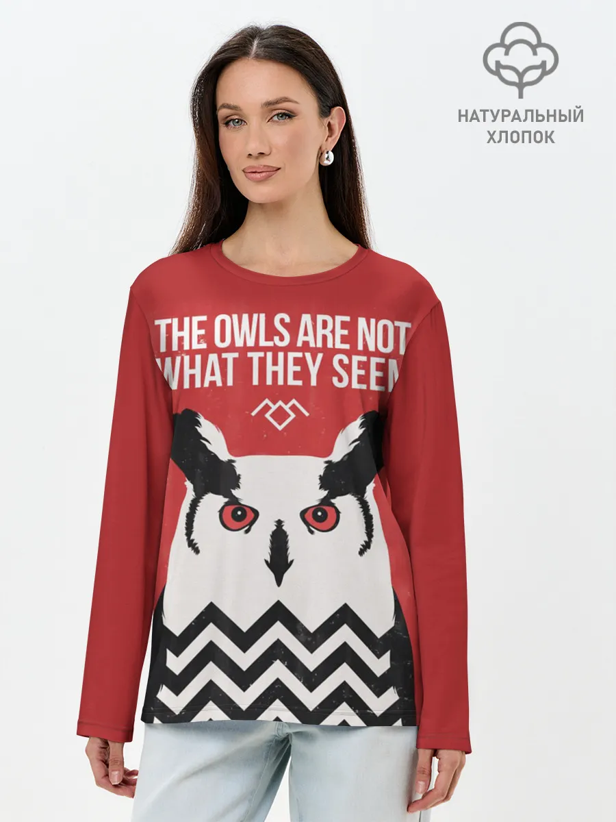 Лонгслив женский. Хлопок / Twin Peaks