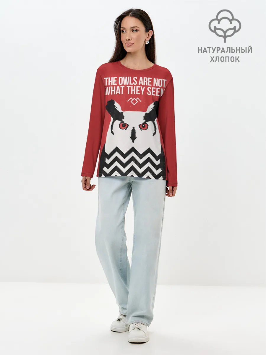 Лонгслив женский. Хлопок / Twin Peaks