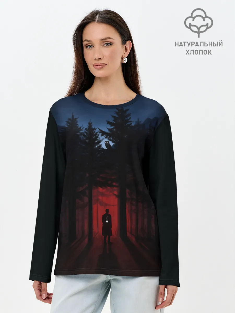 Лонгслив женский. Хлопок / Twin Peaks