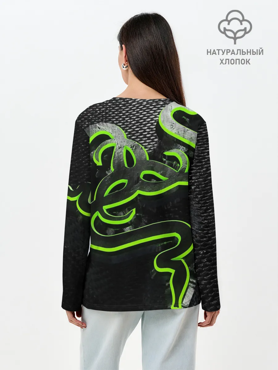 Лонгслив женский. Хлопок / RAZER