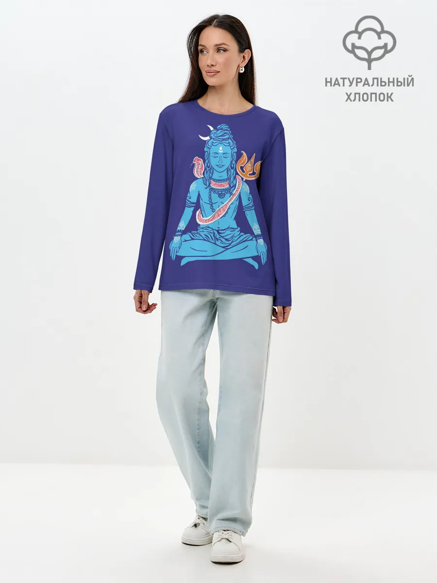 Лонгслив женский. Хлопок / Шива