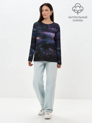 Лонгслив женский. Хлопок / Cosmos