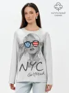 Лонгслив женский. Хлопок / NYC girlfriend