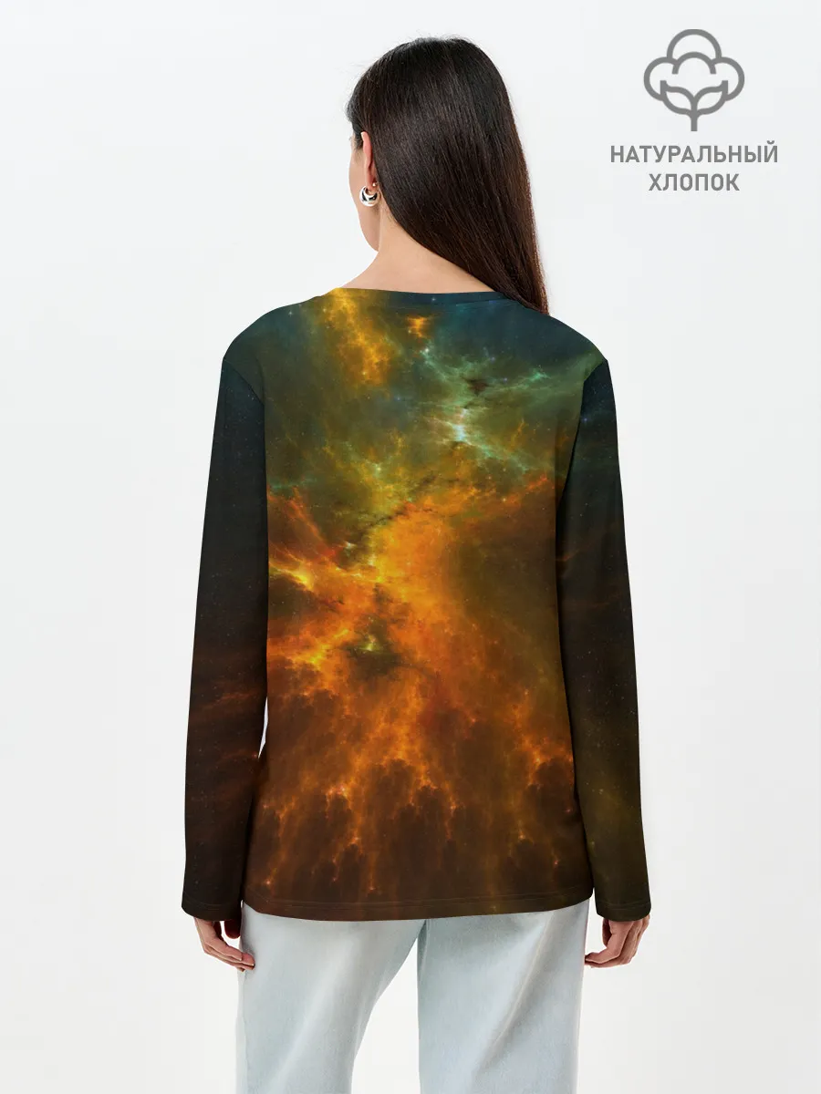 Лонгслив женский. Хлопок / Cosmos